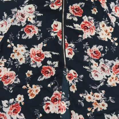 Womens UK Size S Cherry Couture Blue Basic Blouse