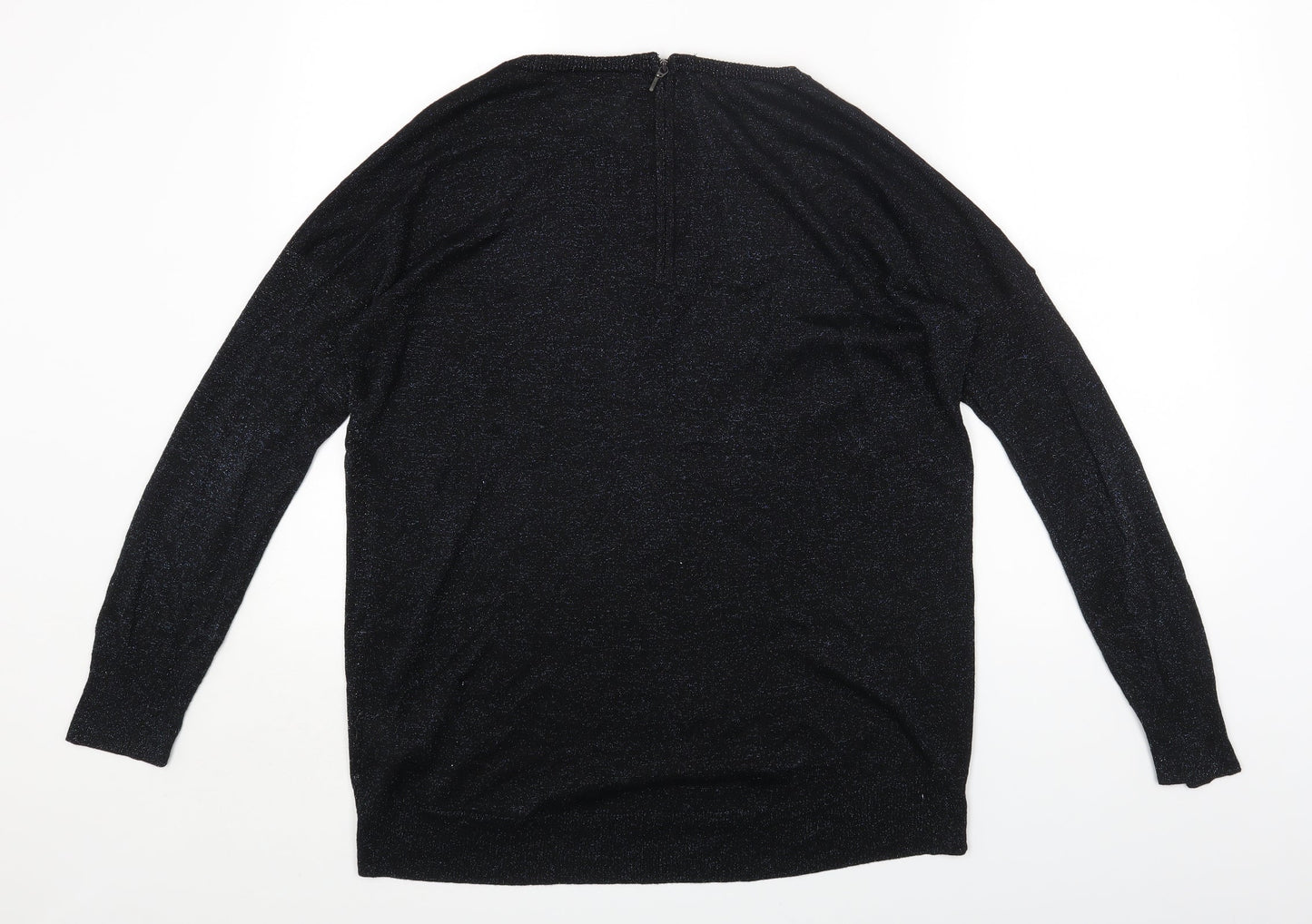 Womens UK Size M Wallis Black Jersey T-Shirt