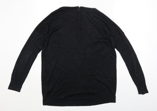 Womens UK Size M Wallis Black Jersey T-Shirt