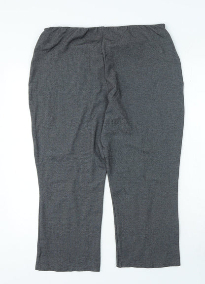 Womens UK Size 16 Preworn Regular Fit  Grey Trousers