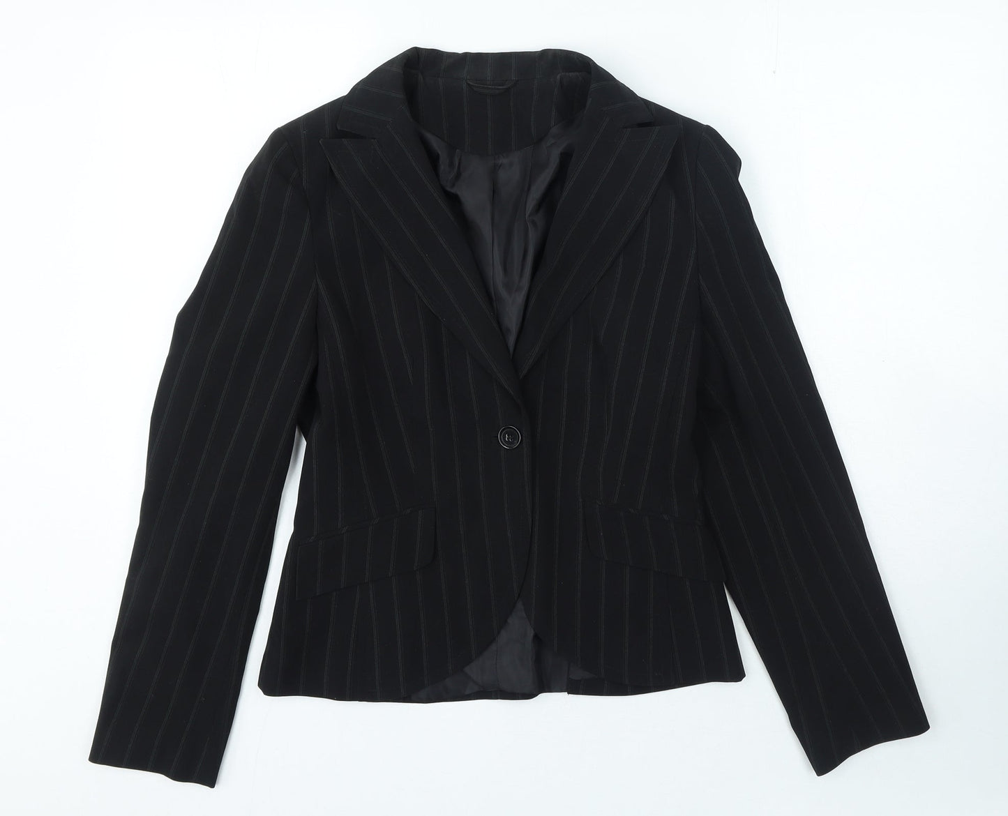 Womens UK Size 10 Internacionale Regular Black Blazer