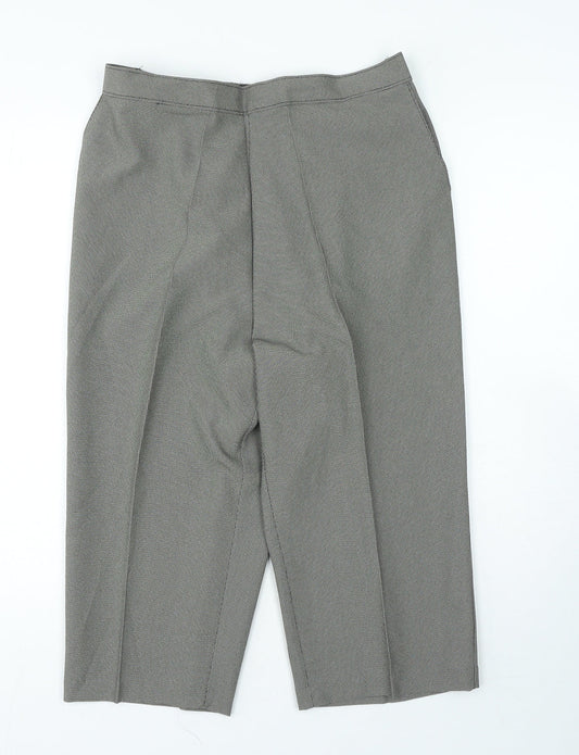 Womens UK Size 18 Saira Regular Fit Capri Black Trousers