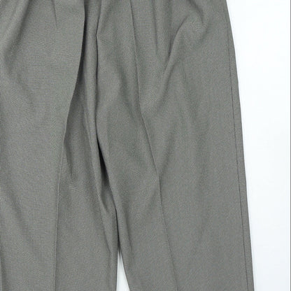 Womens UK Size 18 Saira Regular Fit Capri Black Trousers