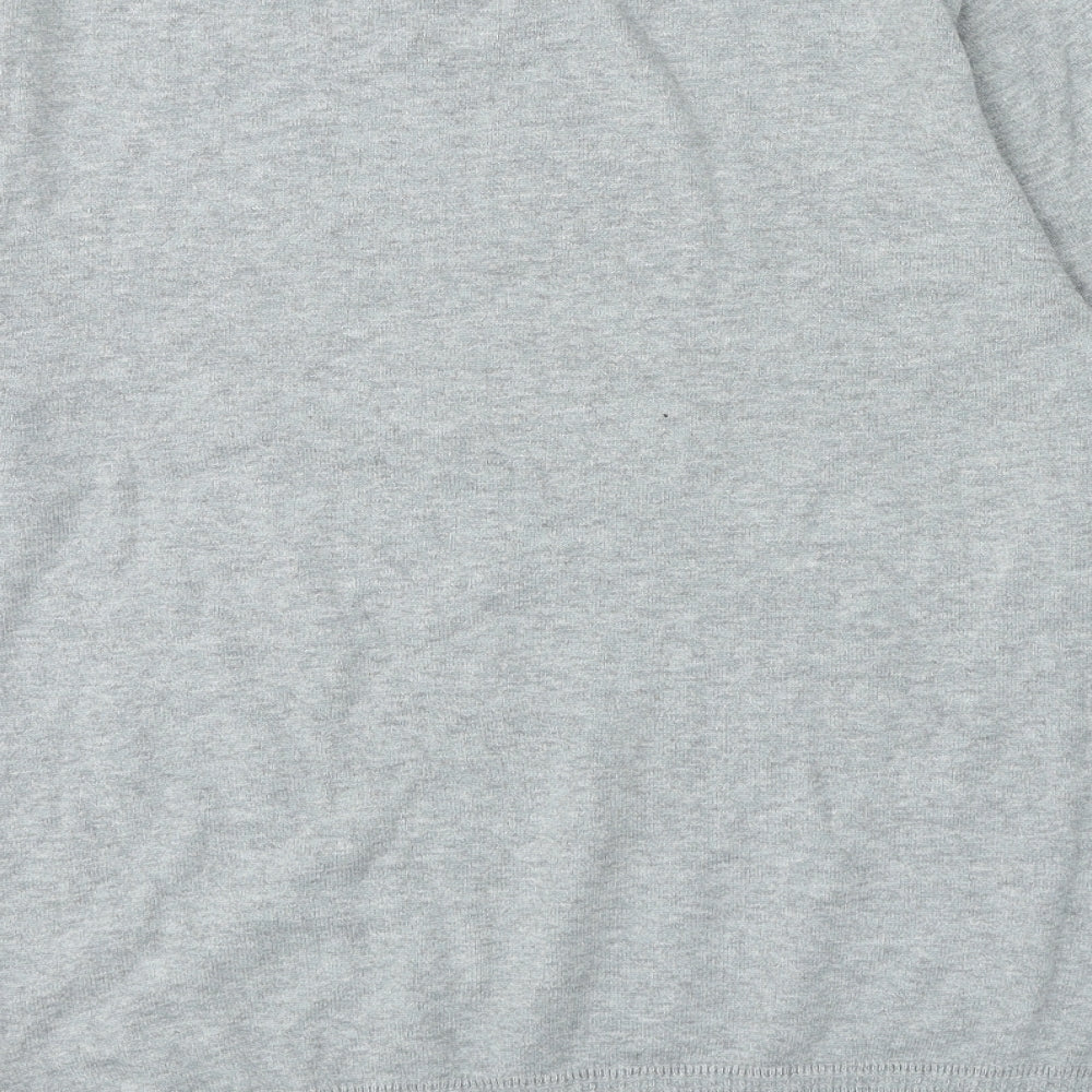 Topman Mens Grey Crew Neck Cotton Pullover Jumper Size M