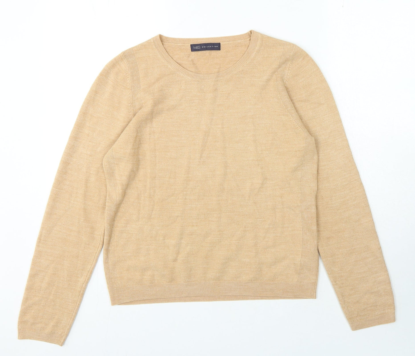 Womens UK Size 12 Marks and Spencer Brown Pullover Jumper