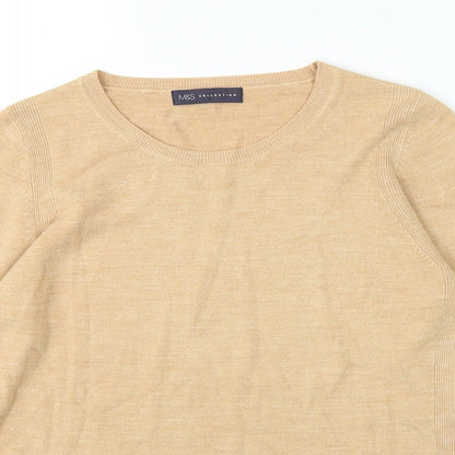 Womens UK Size 12 Marks and Spencer Brown Pullover Jumper