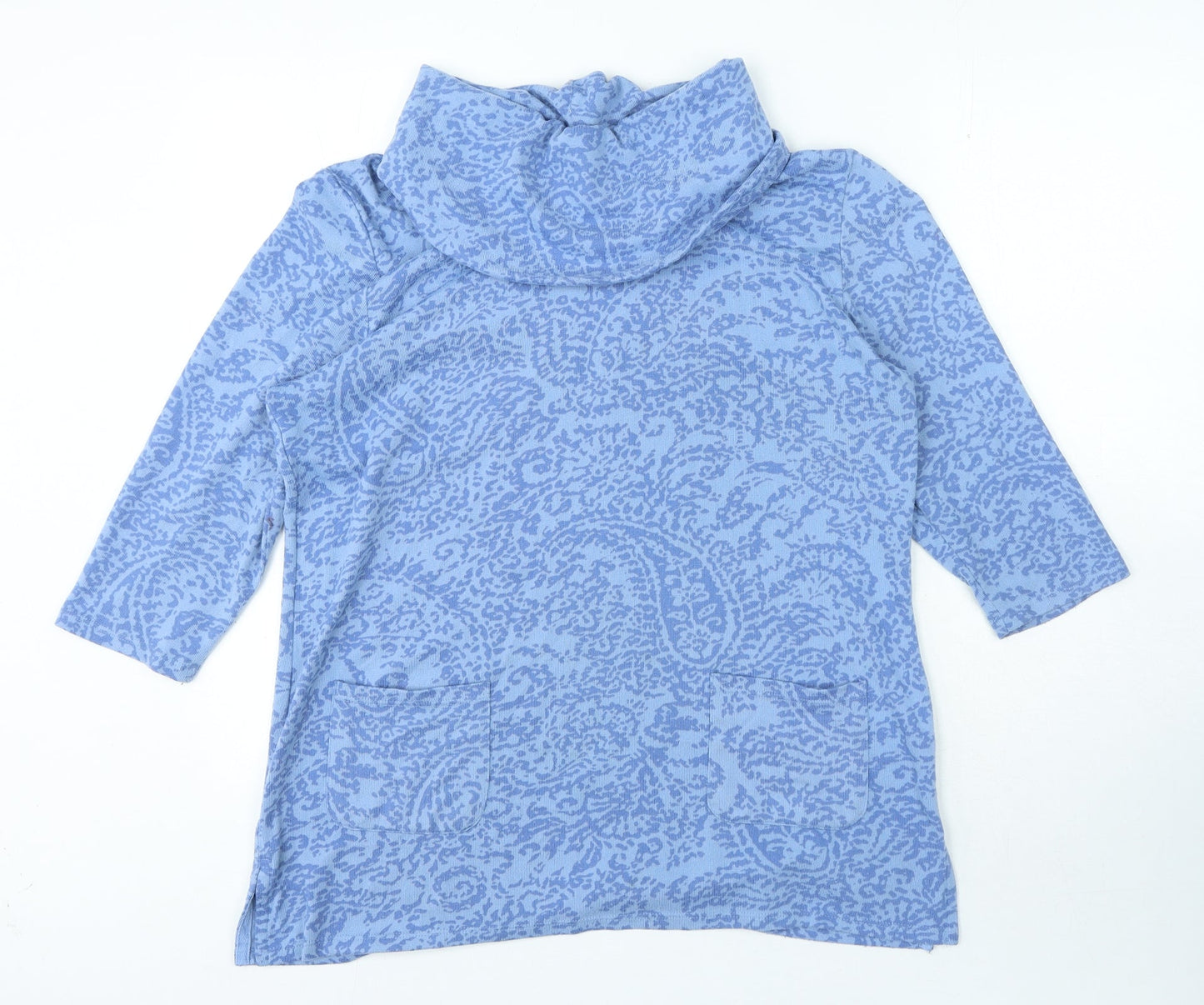 Womens UK Size M Preworn Blue Pullover Jumper