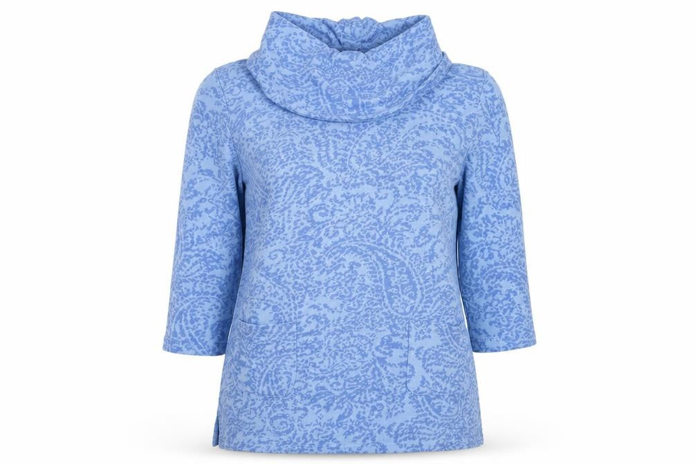 Womens UK Size M Preworn Blue Pullover Jumper