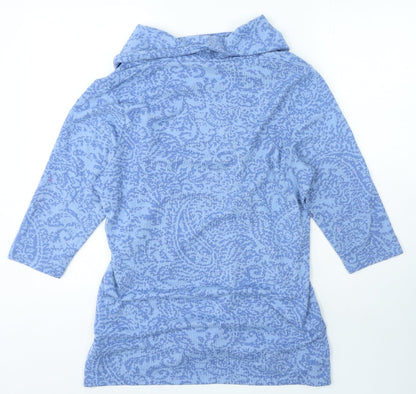 Womens UK Size M Preworn Blue Pullover Jumper