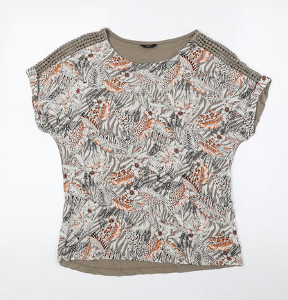 Womens UK Size 8 M&Co Brown Basic Blouse