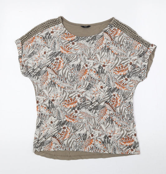 Womens UK Size 8 M&Co Brown Basic Blouse