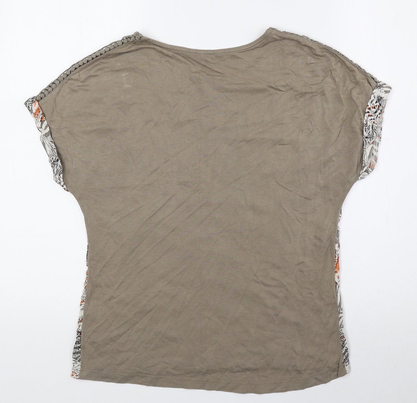 Womens UK Size 8 M&Co Brown Basic Blouse