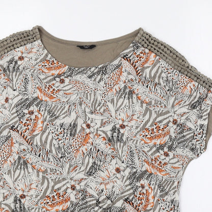Womens UK Size 8 M&Co Brown Basic Blouse