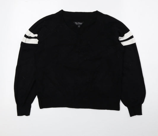 Womens UK Size 12 Miss Selfridge Black Pullover Jumper