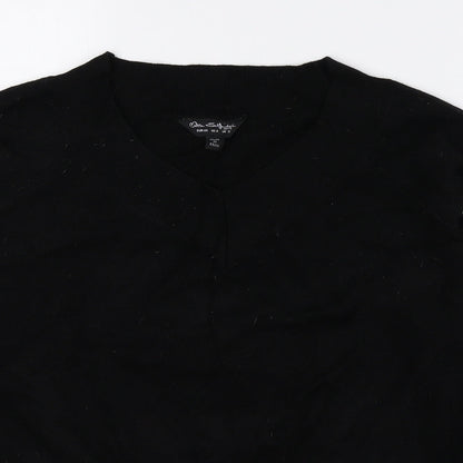 Womens UK Size 12 Miss Selfridge Black Pullover Jumper
