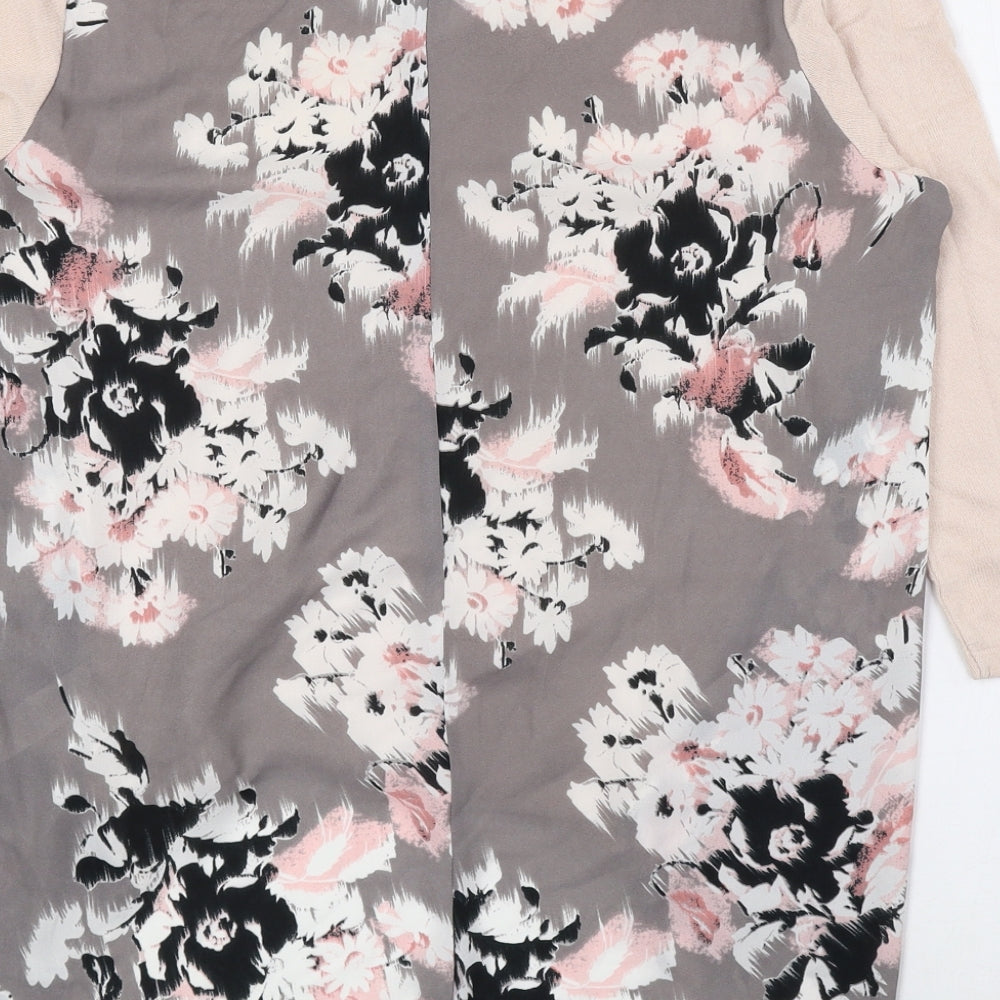 George Womens Multicoloured Floral Viscose Basic Blouse Size 12 V-Neck