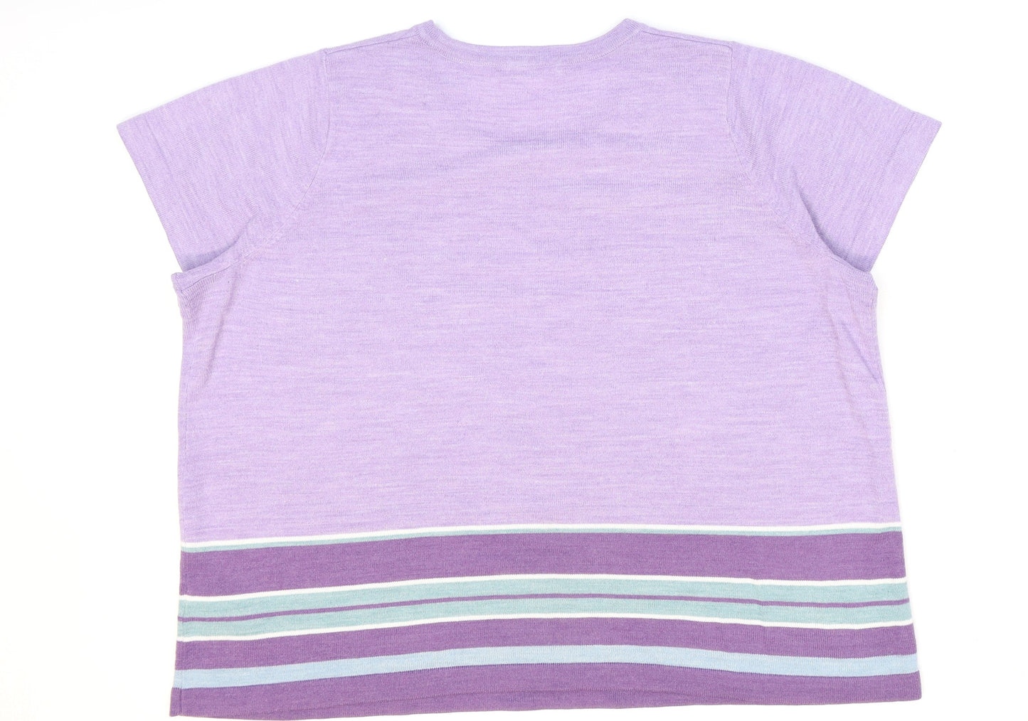 Womens UK Size 22 Marks and Spencer Purple Pullover Jumper