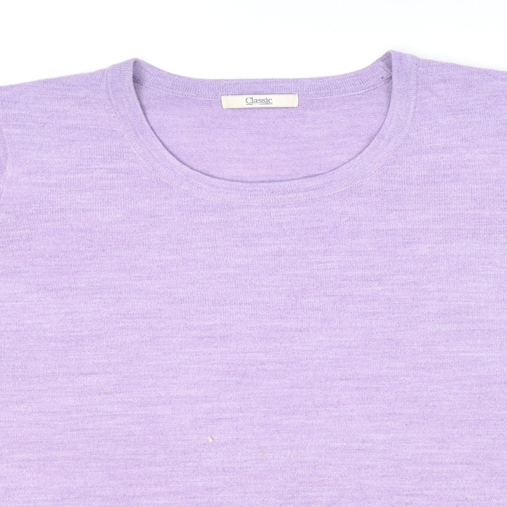 Womens UK Size 22 Marks and Spencer Purple Pullover Jumper