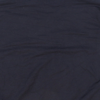 NEXT Mens Blue Collared Polyester Pullover Jumper