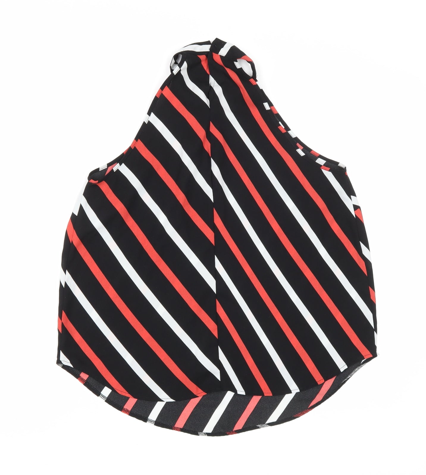 George Womens Multicoloured Striped Polyester Basic Blouse Size 8 Halter