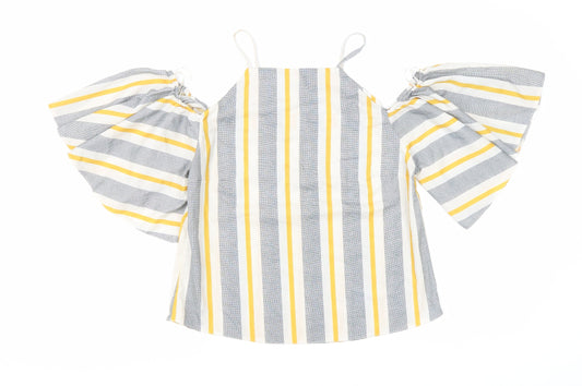 Womens UK Size 6 Select Yellow Basic Blouse