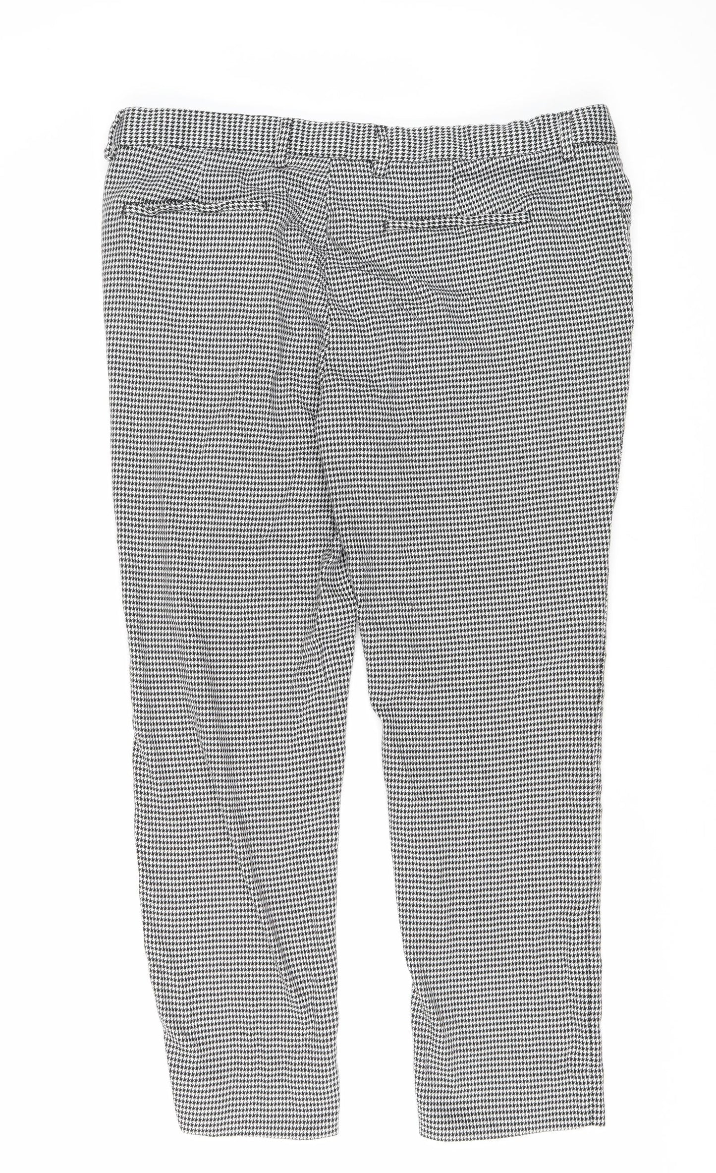 Burton Mens White Geometric Polyethylene Trousers Size 40 in L27 in Regular Zip
