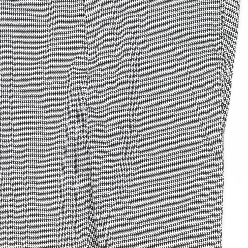 Burton Mens White Geometric Polyethylene Trousers Size 40 in L27 in Regular Zip