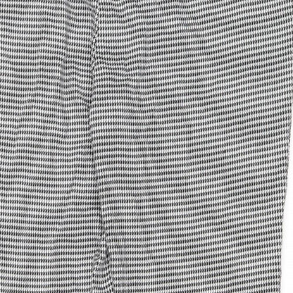 Burton Mens White Geometric Polyethylene Trousers Size 40 in L27 in Regular Zip