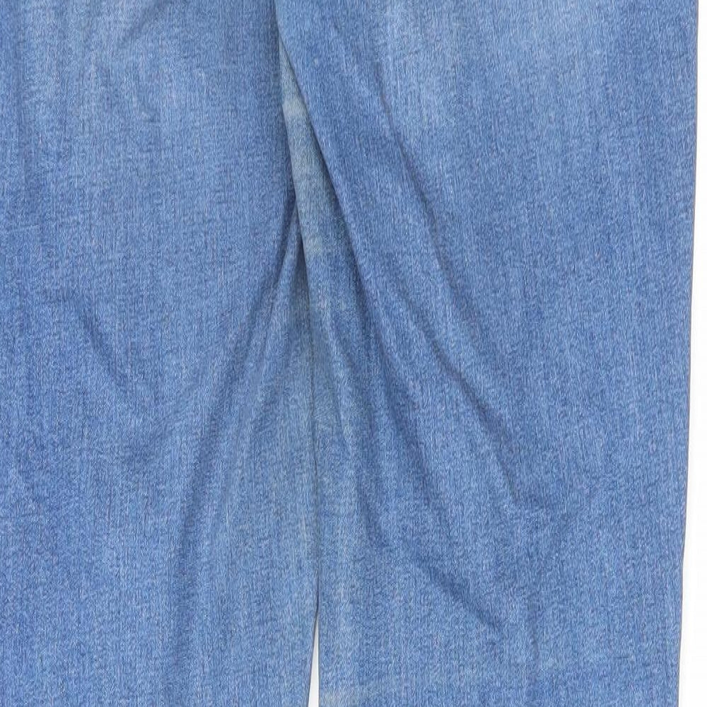 TU Womens Blue Cotton Skinny Jeans Size 12 L29 in Regular Zip