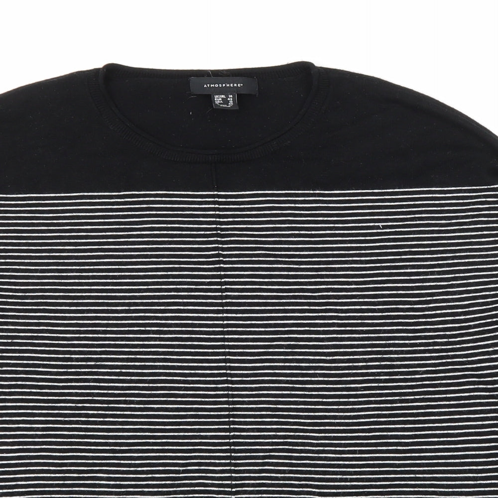 Womens UK Size 14 Atmosphere Black Pullover Jumper
