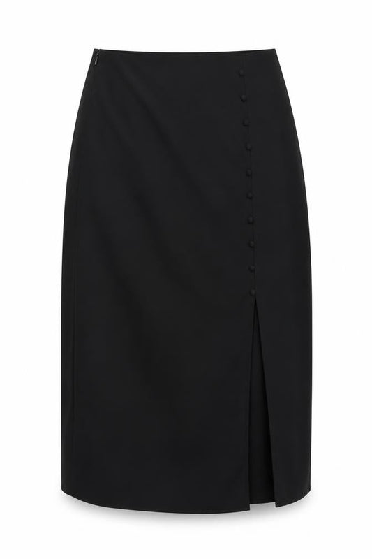 Womens UK Size 10 Nasty Gal Straight & Pencil Chiffon Skirt