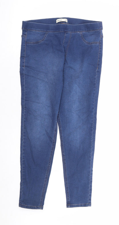 Womens UK Size 12 Marks and Spencer Regular Fit Flared Blue Jeans