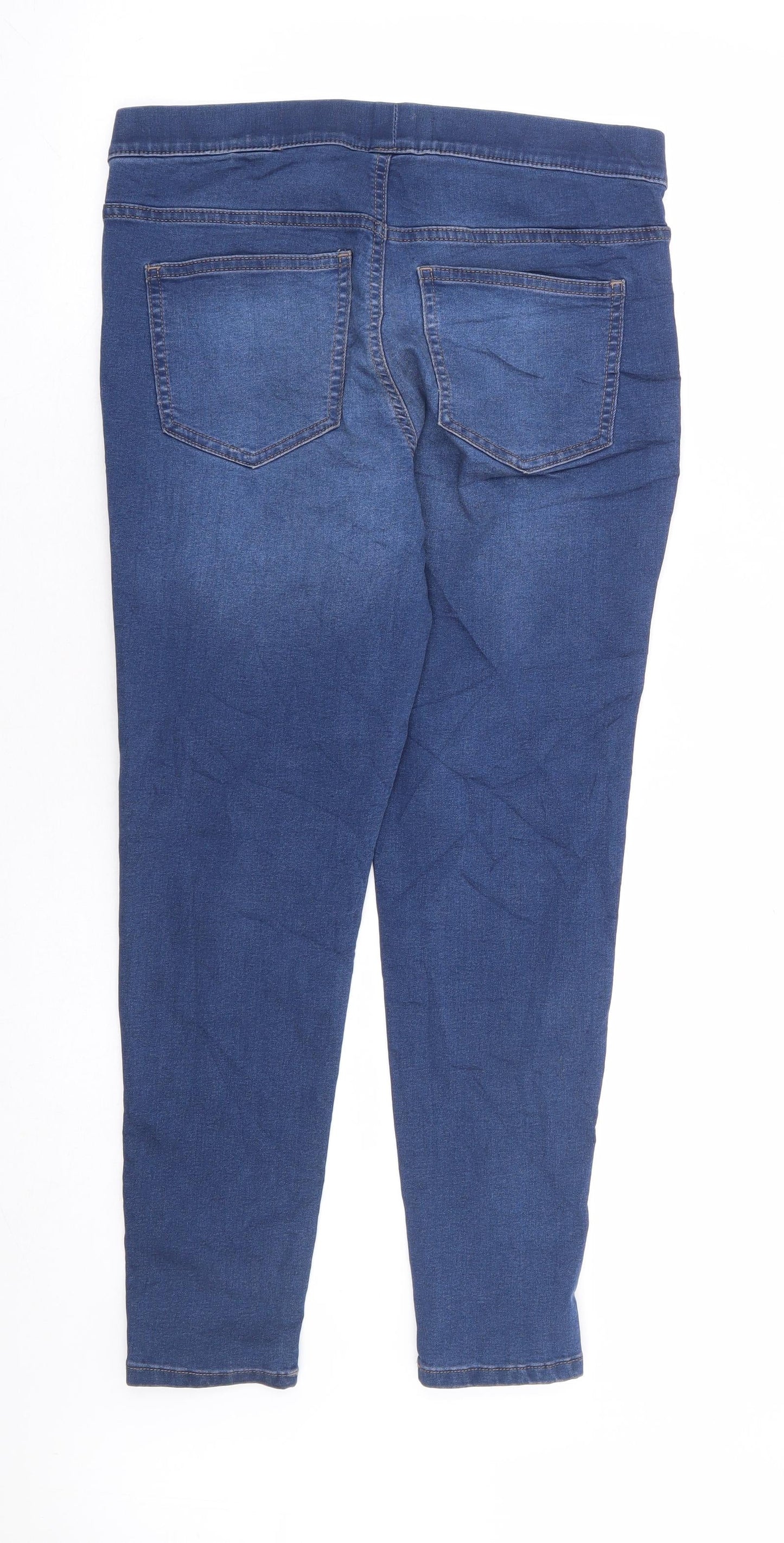 Womens UK Size 12 Marks and Spencer Regular Fit Flared Blue Jeans
