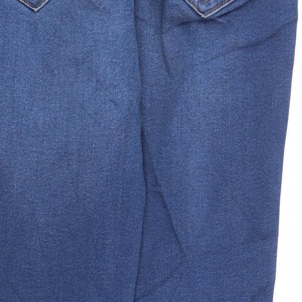 Womens UK Size 12 Marks and Spencer Regular Fit Flared Blue Jeans