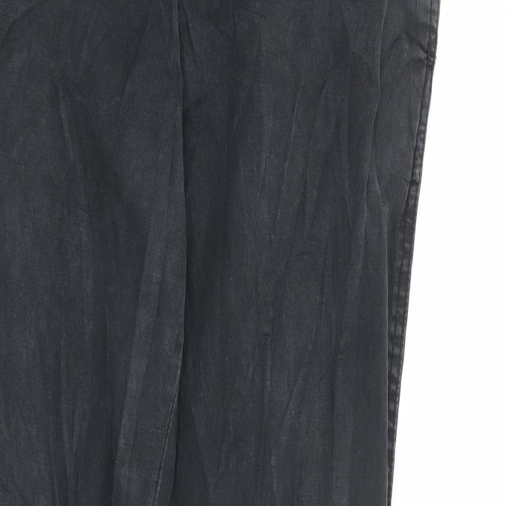 Zara Mens Green Polyester Trousers Size 34 in L34 in Regular Zip