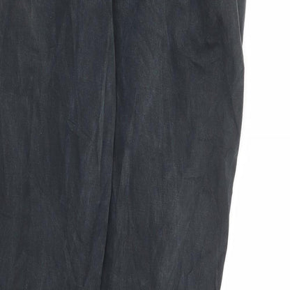 Zara Mens Green Polyester Trousers Size 34 in L34 in Regular Zip