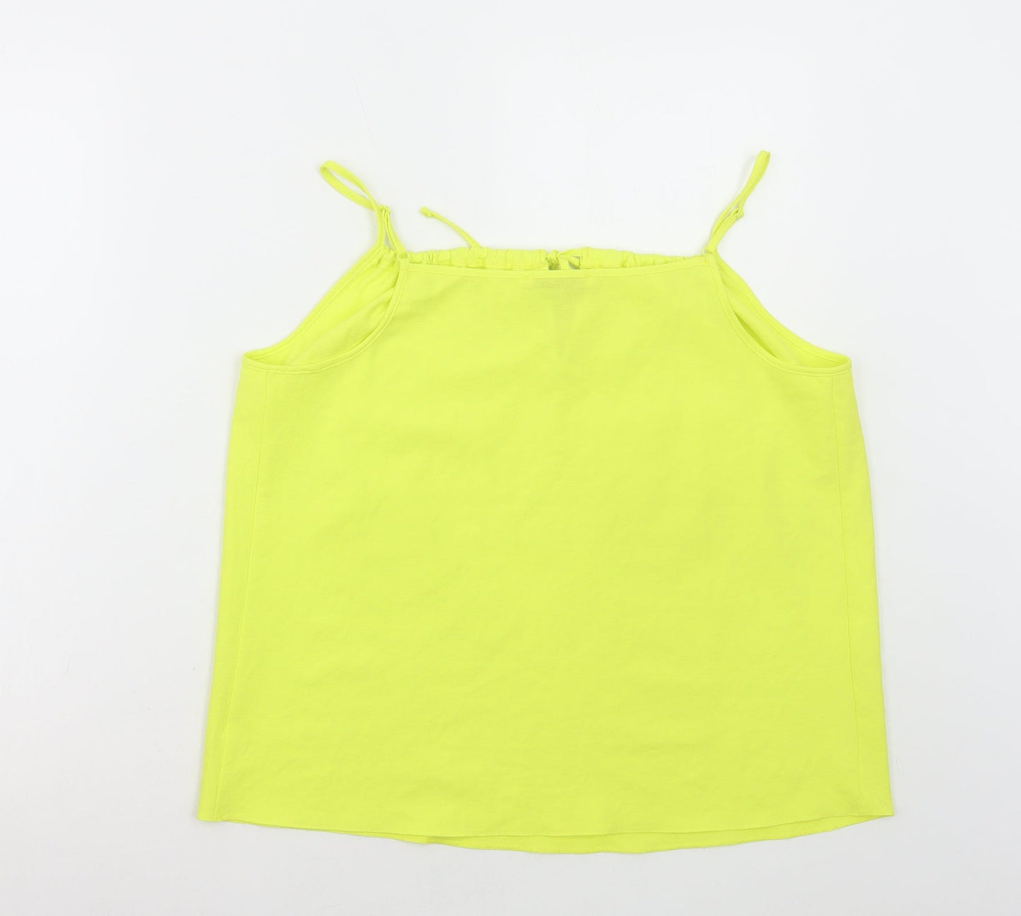 George Womens Yellow Polyester Camisole Tank Size 10 Scoop Neck