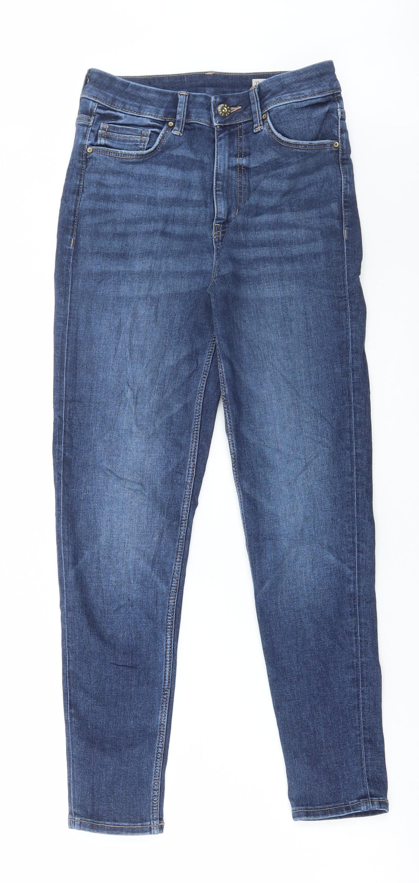 Womens UK Size 8 Marks and Spencer Regular Fit Skinny Blue Jeans