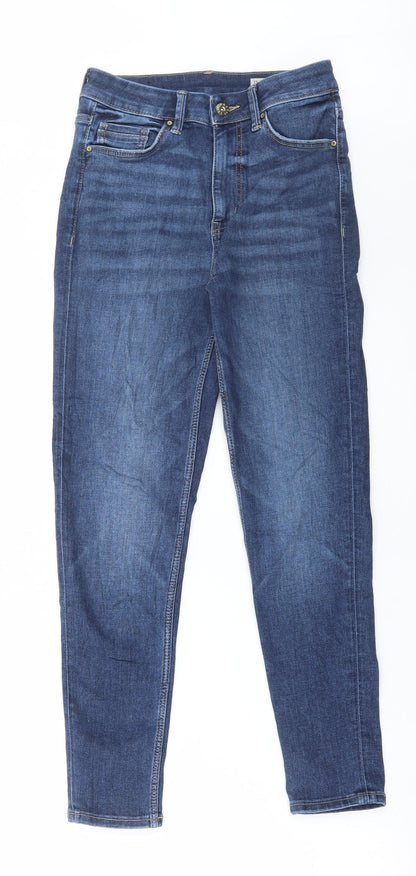 Womens UK Size 8 Marks and Spencer Regular Fit Skinny Blue Jeans