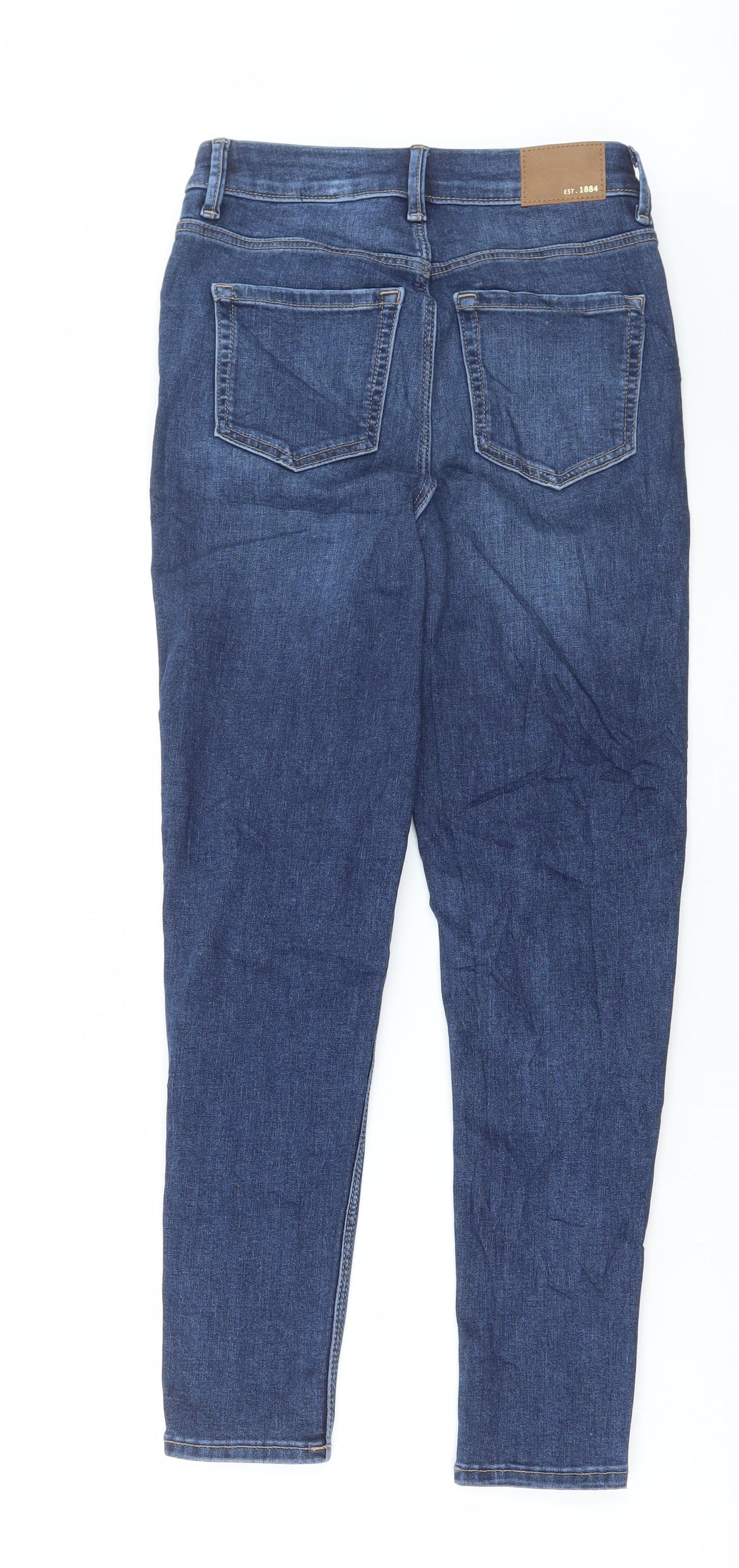 Womens UK Size 8 Marks and Spencer Regular Fit Skinny Blue Jeans
