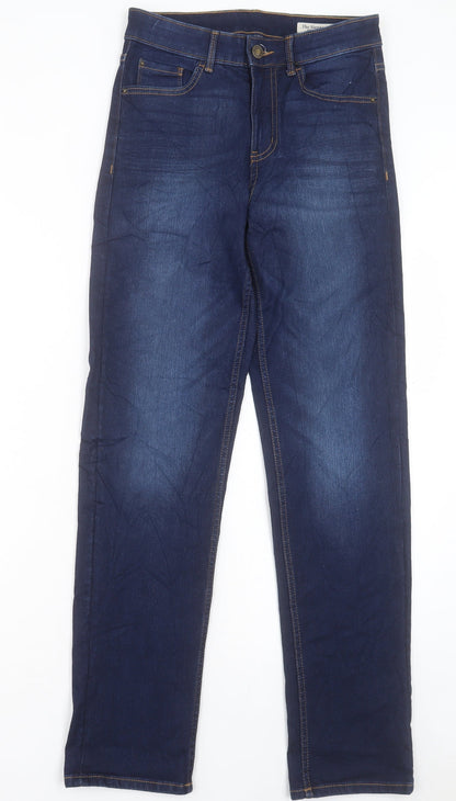 Womens UK Size 8 Marks and Spencer Regular Fit Straight Blue Jeans