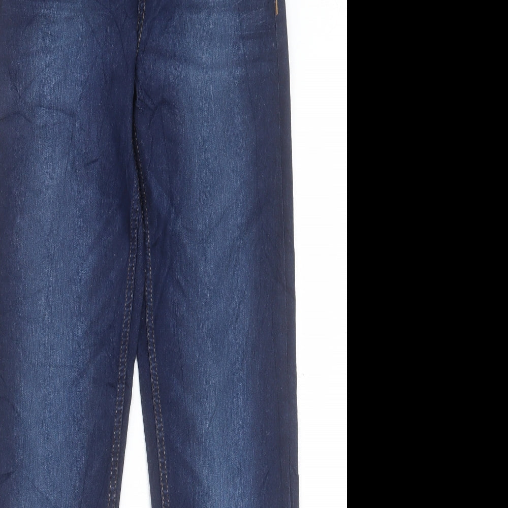 Womens UK Size 8 Marks and Spencer Regular Fit Straight Blue Jeans