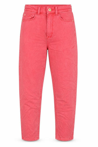 Womens UK Size 6 Marks and Spencer Regular Fit Cropped Pink Jeans