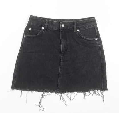 Womens UK Size 8 Topshop A-Line Denim Skirt
