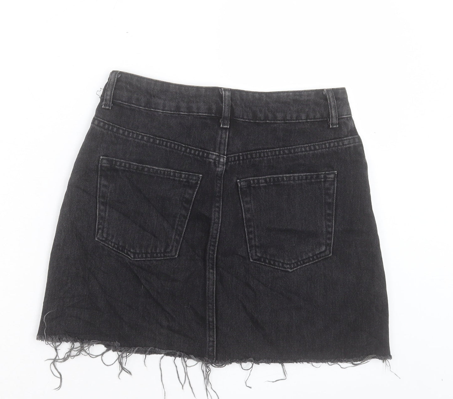 Womens UK Size 8 Topshop A-Line Denim Skirt
