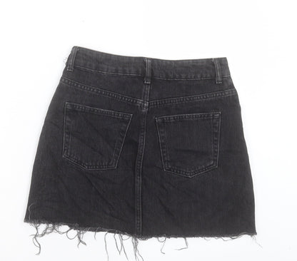 Womens UK Size 8 Topshop A-Line Denim Skirt