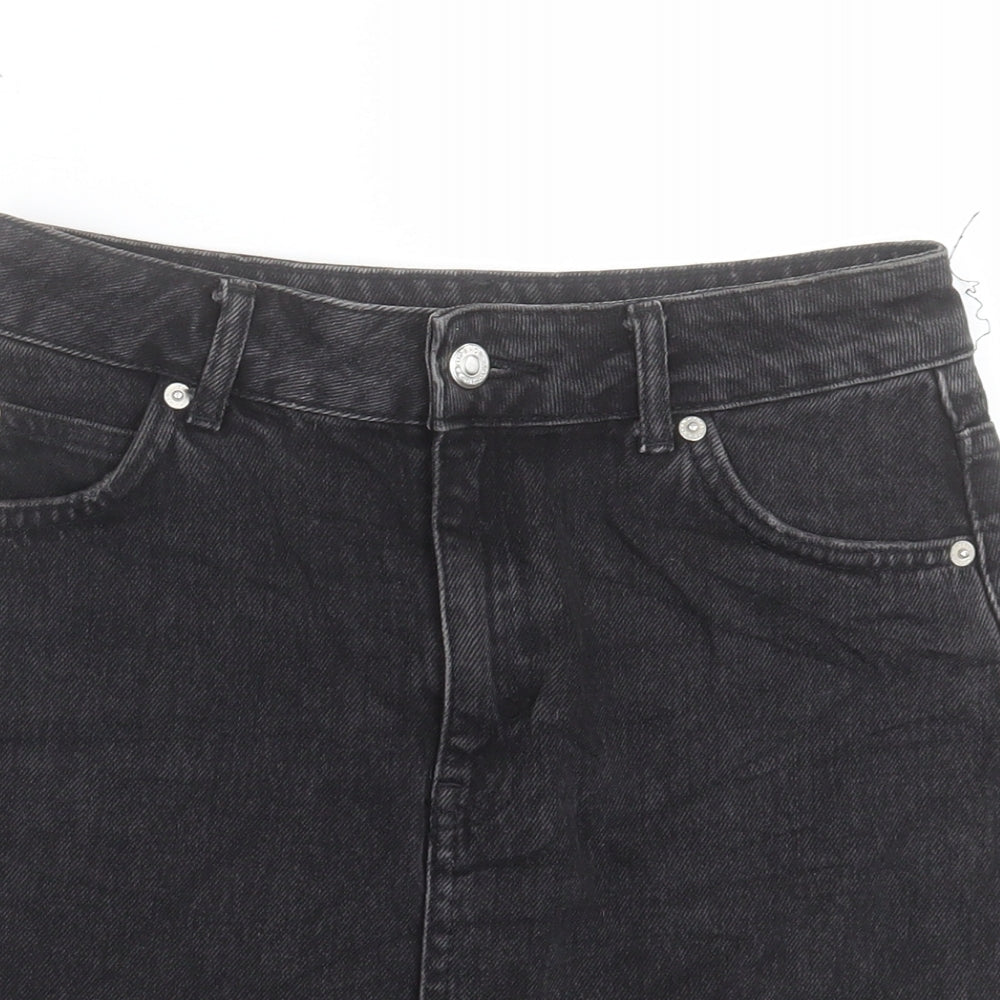 Womens UK Size 8 Topshop A-Line Denim Skirt