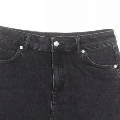 Womens UK Size 8 Topshop A-Line Denim Skirt