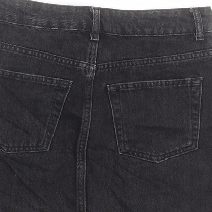 Womens UK Size 8 Topshop A-Line Denim Skirt