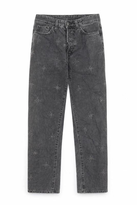Womens UK Size 25 in H&M Regular Fit Boyfriend Grey Jeans